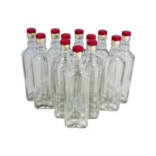 Комплект стеклянных бутылок «Сияние» с пробкой 0,5 л (12 шт.)