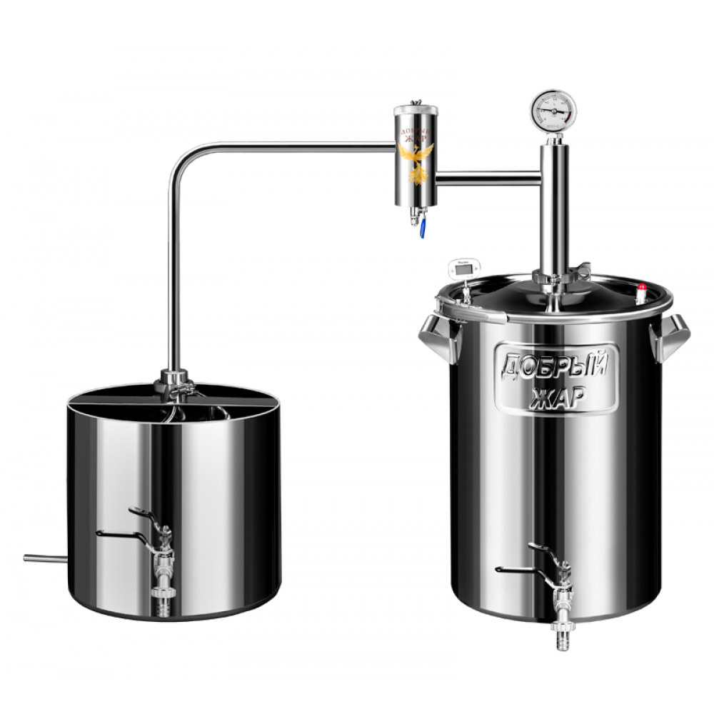 Где можно купить самогонный. Самогонный аппарат добрый Жар 20 литров. Самогонный аппарат с сухопарником на 20 литров. Добрый Жар дачный 20 литров. Самогонный аппарат добрый Жар дачный.